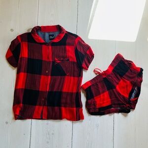 Rails Red & Black Plaid Pajamas, Size XS